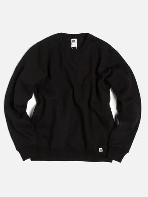 NU BLEND SWEAT CREW NECK SHIRTS-BLK